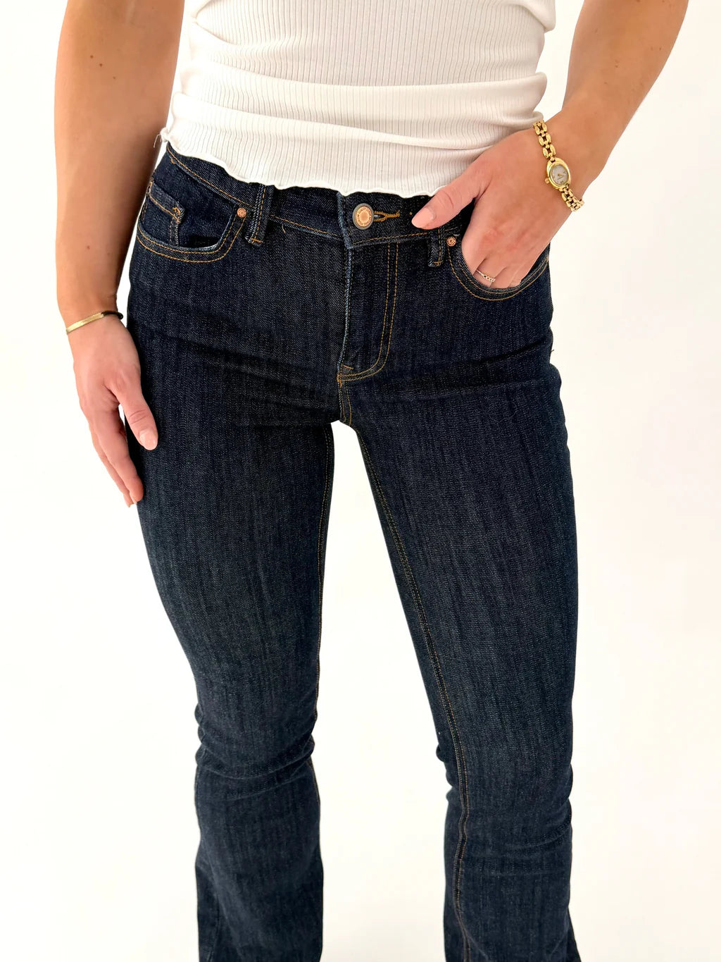 VMFLASH Jeans - Dark Blue Denim